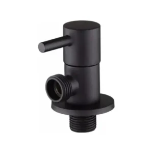 Кран TIM 1/2*3/4 угл. с отрожателем черный BL5826S.BK - ЦентрСтрой Ставрополь