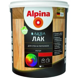 Лак Альпина Аква для стен и потол. 0
