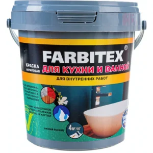 Краска Farbitex для кухни и ванной 1