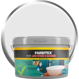 Краска Farbitex для кухни и ванной 3кг. - ЦентрСтрой Ставрополь