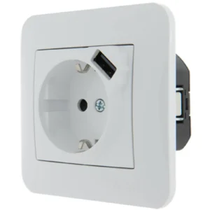 Разетка C/P+USB (701-0202-181)