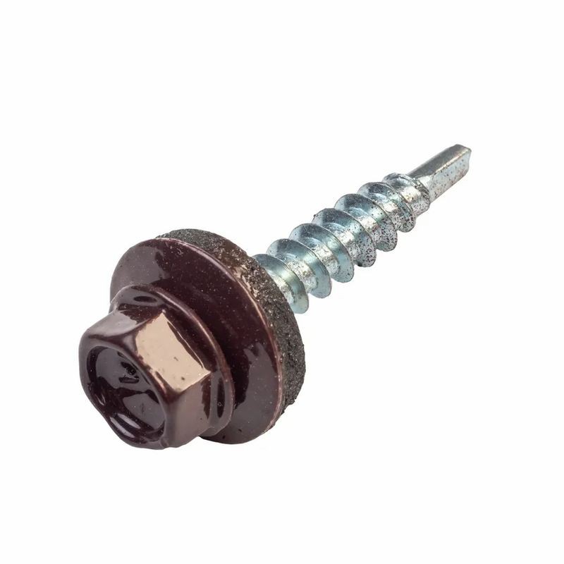 4,8Х38 RAL8017 саморез кров. шок-корич