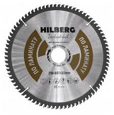 Диск пильный Hilberg ламинат 216*80Т/30мм Hl216