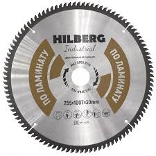 Диск пильный Hilberg ламинат 255*100Т/30мм Hl255