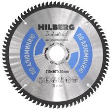 Диск пильный Hilberg алюминий 210*80Т/30мм HA210