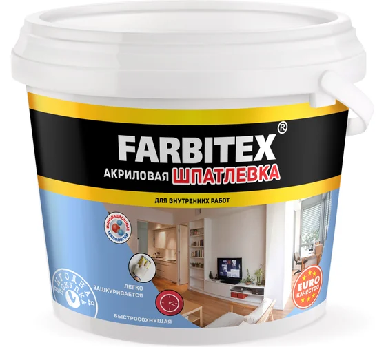 Шпатлевка акриловая Farbitex 3.5кг
